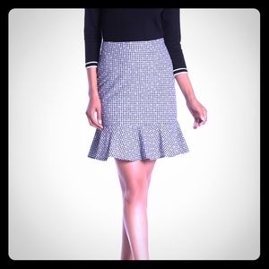Cece Black & White French Cafe Skirt, NWT Size 10